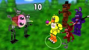 unlock all characters in fnaf world update 2