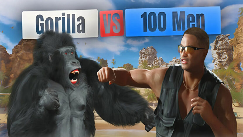 Gorilla Vs 100 Men Free Pre-installed Game Download